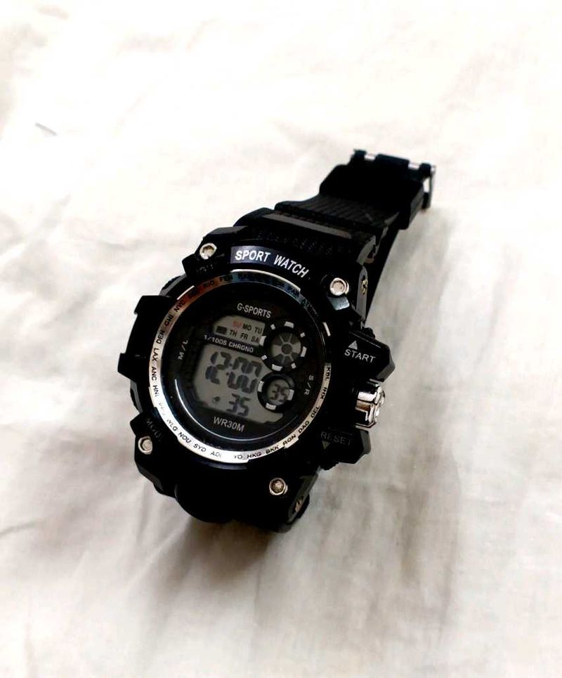 Black Sport Watch