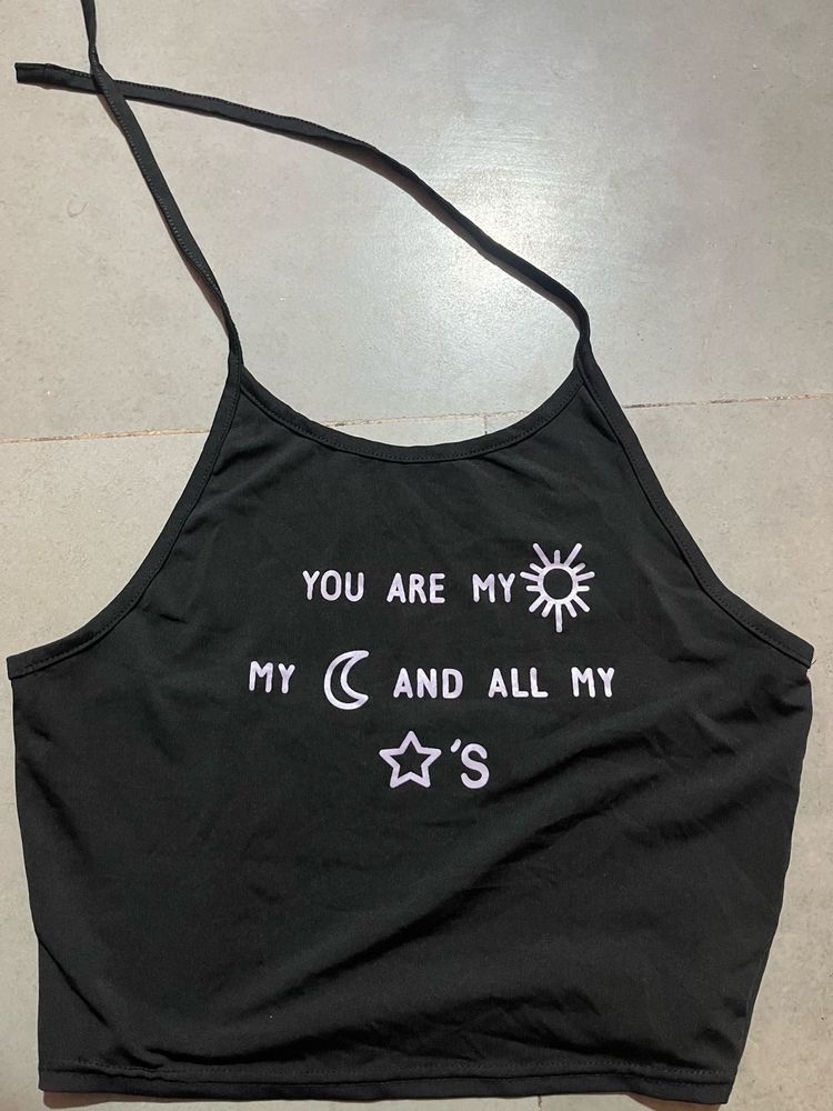 Halter Neck Backless Top