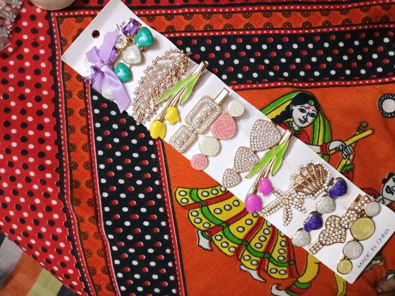 Sparkly Hair Clip Set - Cute &amp; Trendy