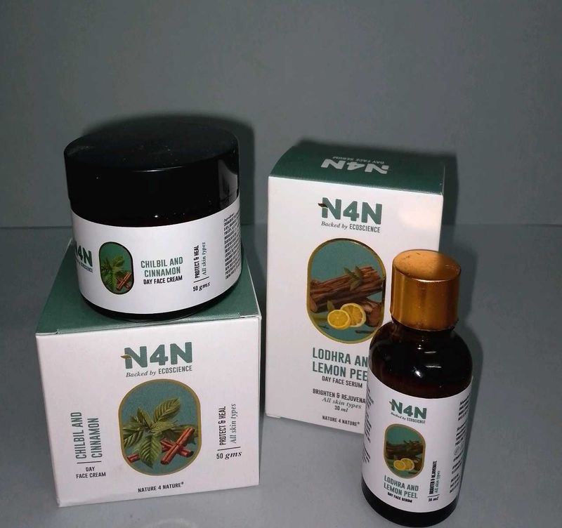 N4N Face cream and serum combo