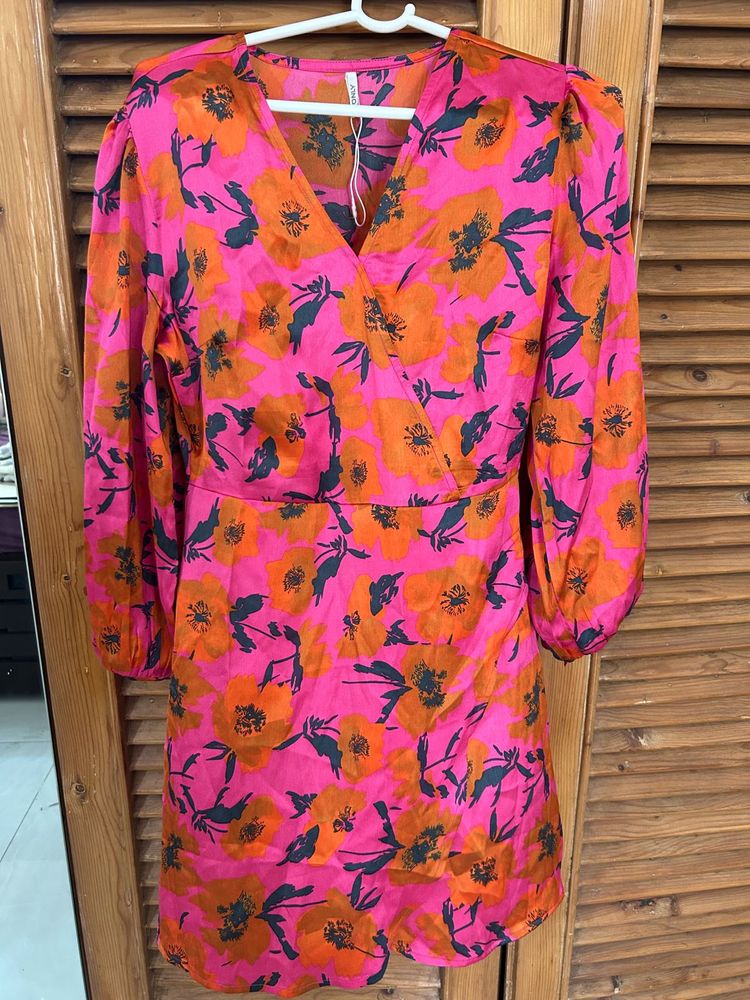 Floral Print Mini Dress