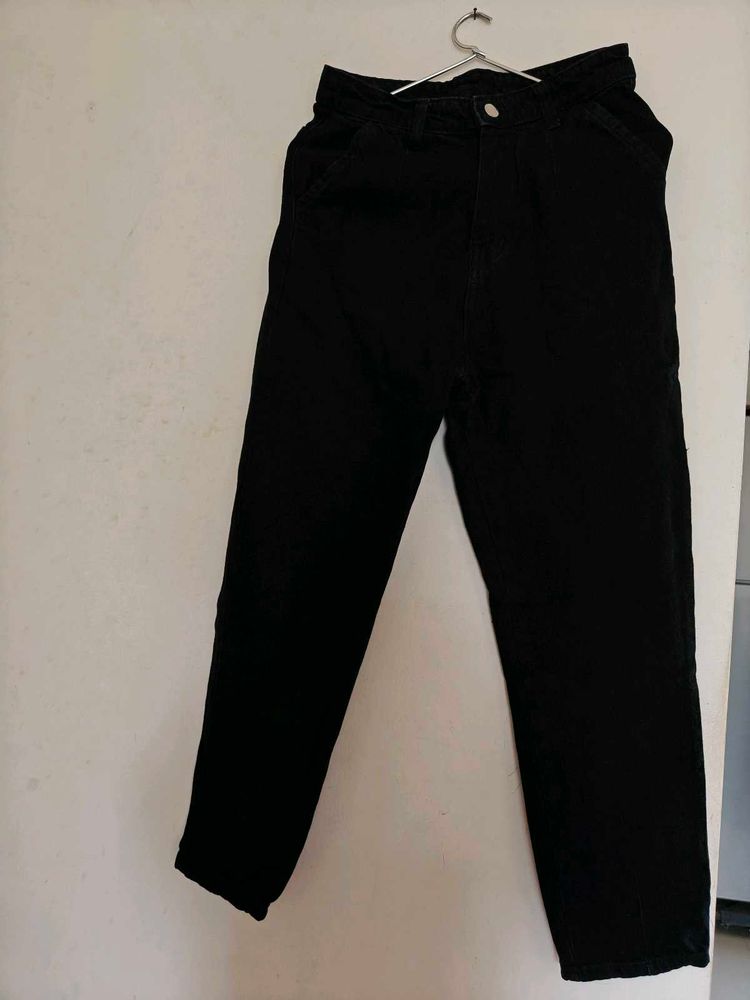 Denim boyfriend High Rise Black Jeans