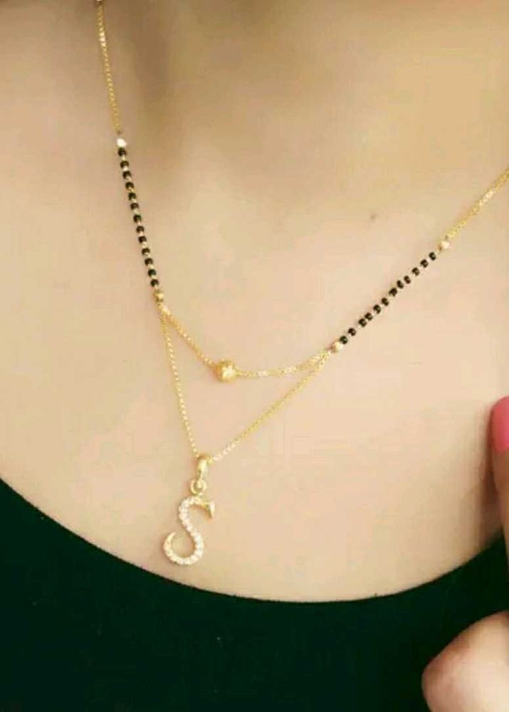 Initial 'S' Mangalsutra Necklace🥰