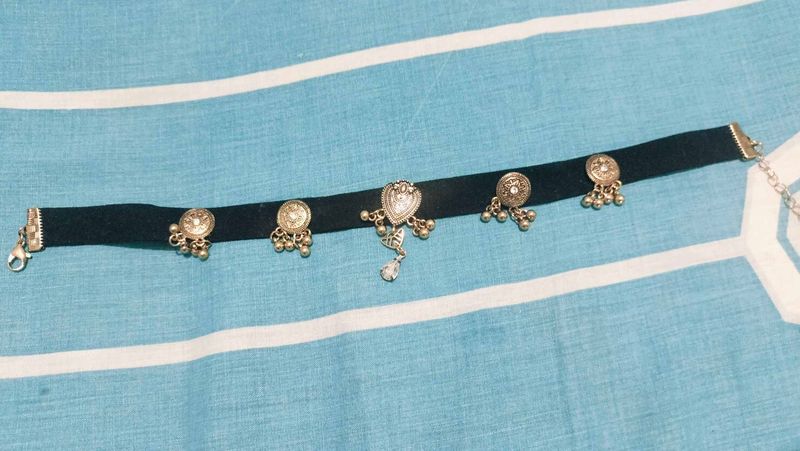 Boho Velvet Choker with Charms