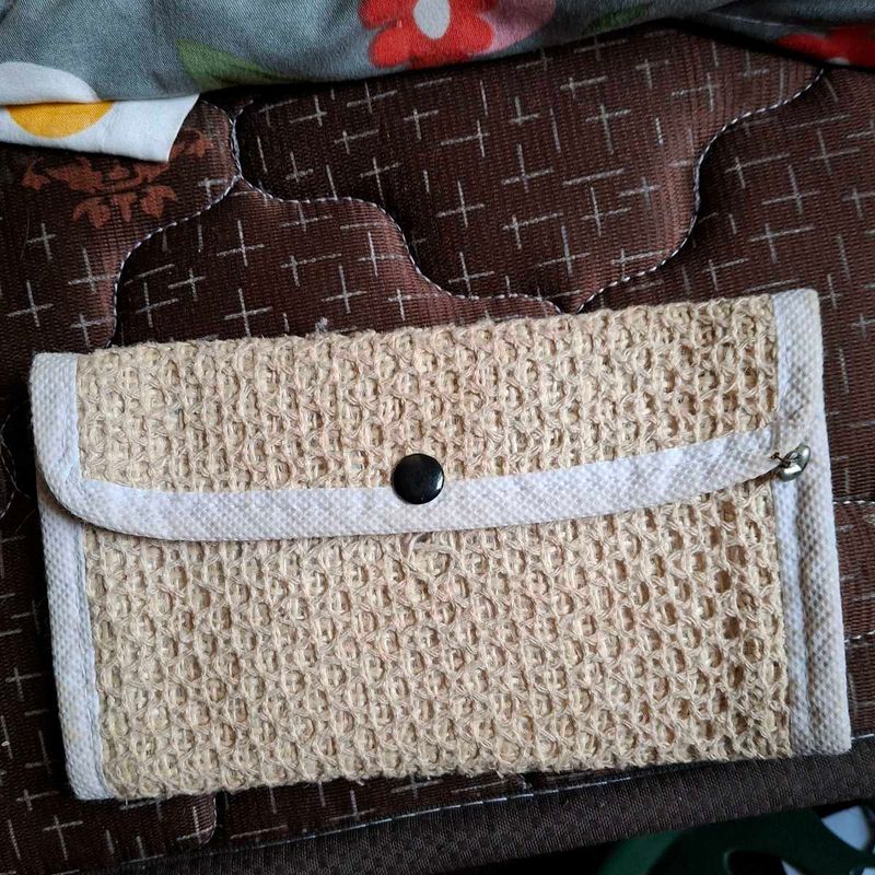 Tradition Jute Crochet Wallet For Women