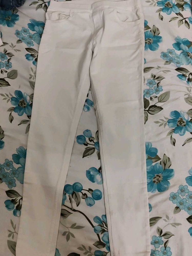 White Slim Fit Jeans
