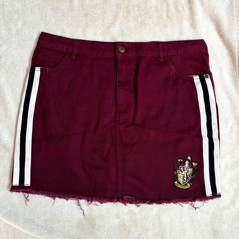 gryffindor denim skirt  official Harry Potter