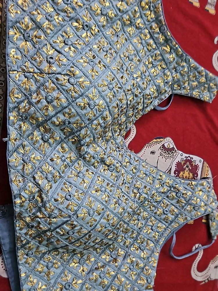 Padded Blouse  With Sleeves