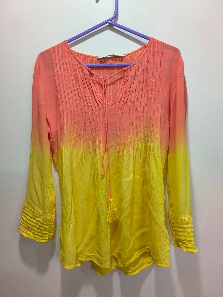Ombre Semi Sheer Top 🌅