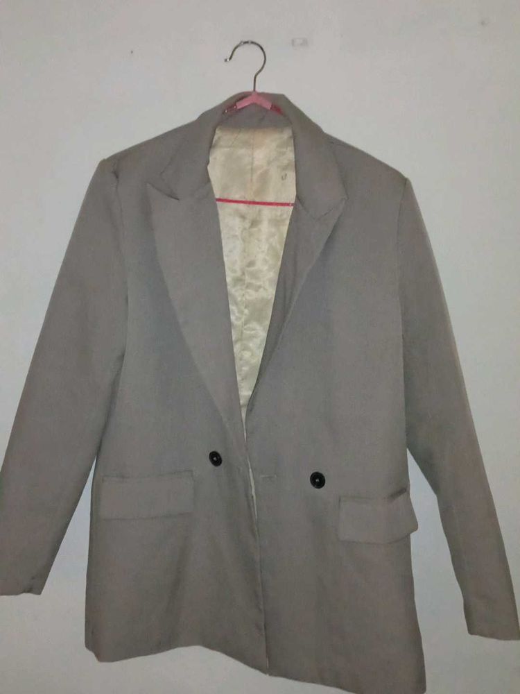 Oversized Grey Blazer