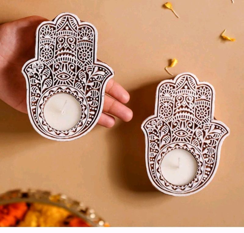 Set Of 2 Nestasia T- Light Holder
