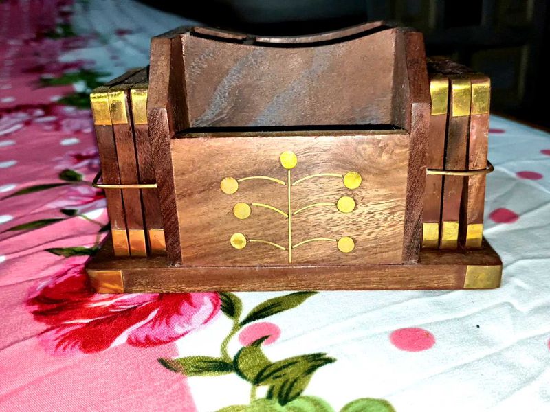 Wooden Coaster Set