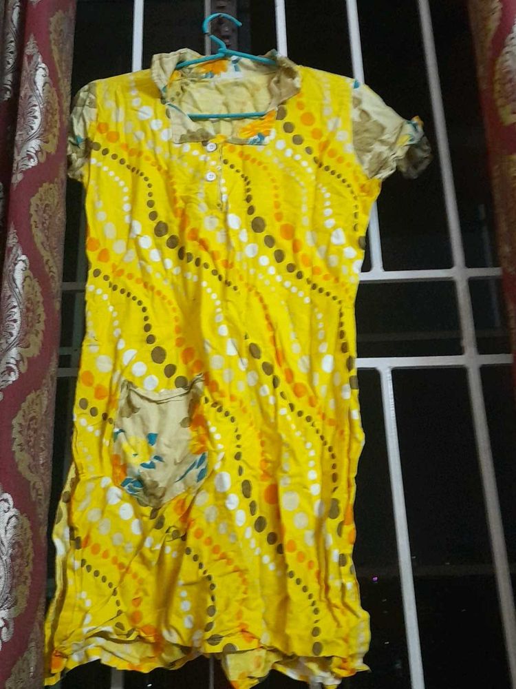 Yellow Casual Dress