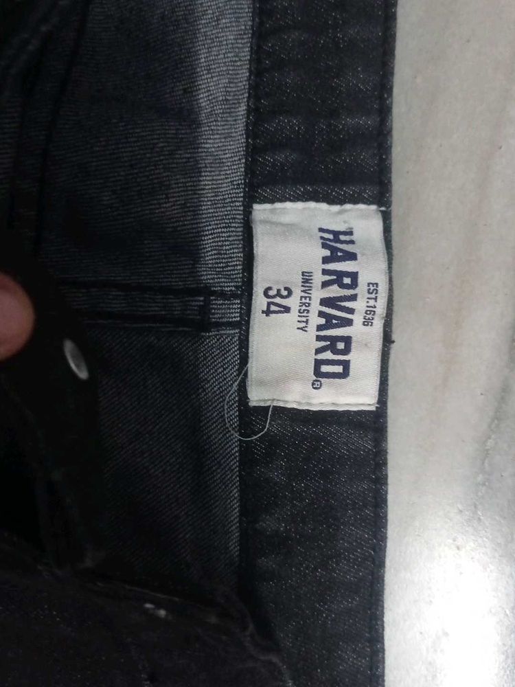 Harvard Denim Jeans with yellow side patch