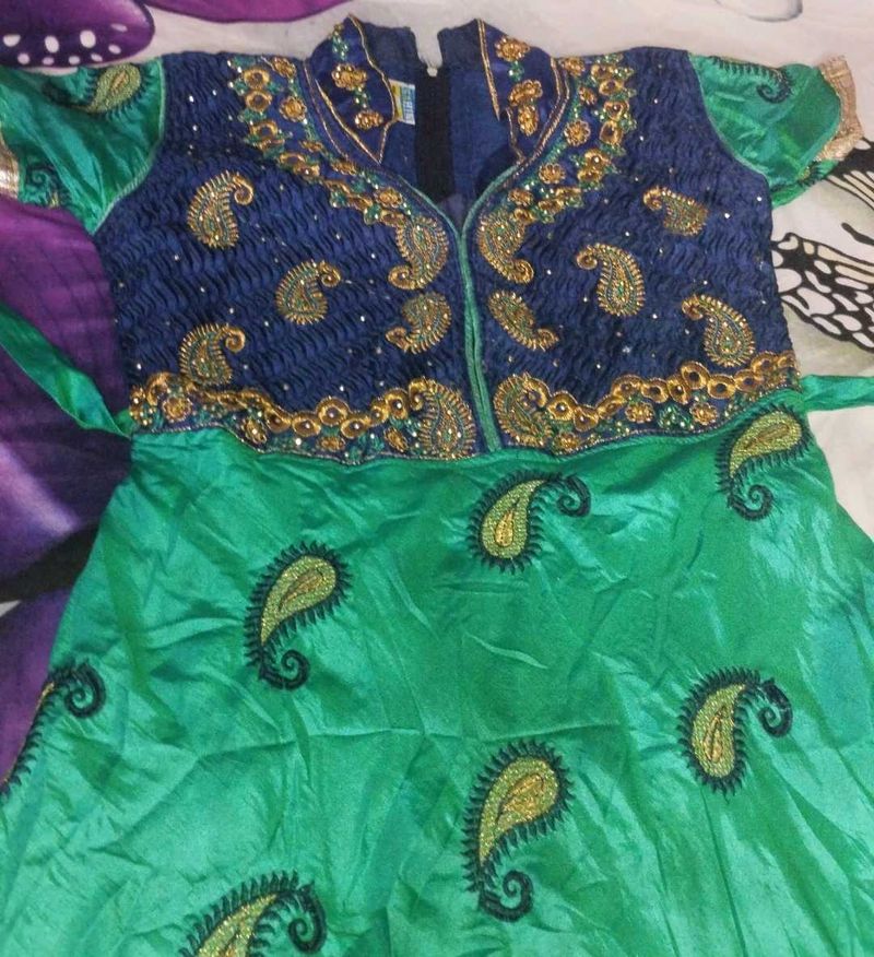 GREEN&amp;BLUE LONGFROCK