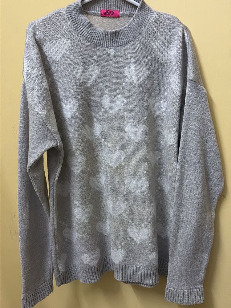 Heart Pattern Sweater