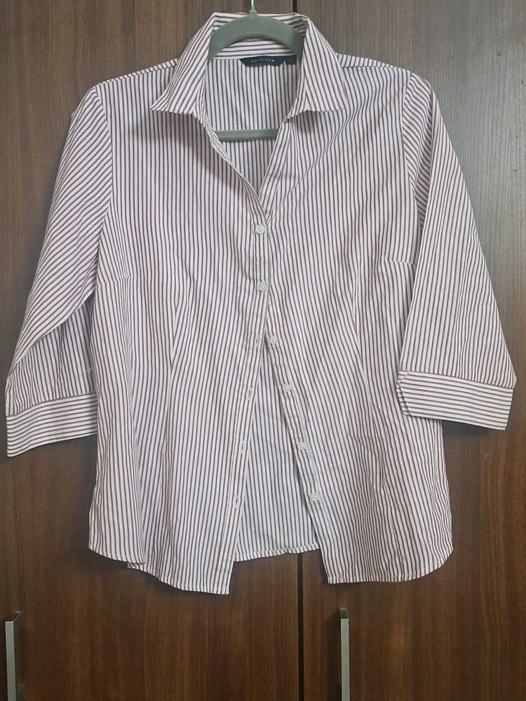New Striped Button-Down Shirt