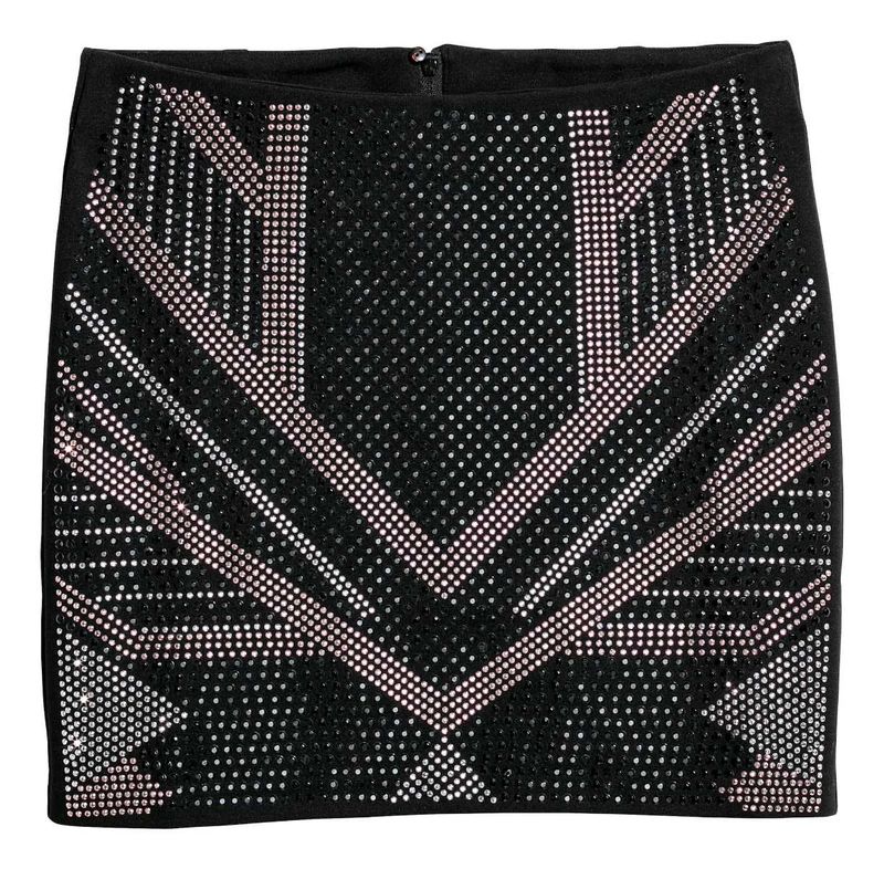 h&amp;m rhinestone Crystal Party skirt