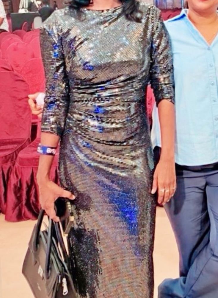 Sparkling Silver Party Dress
