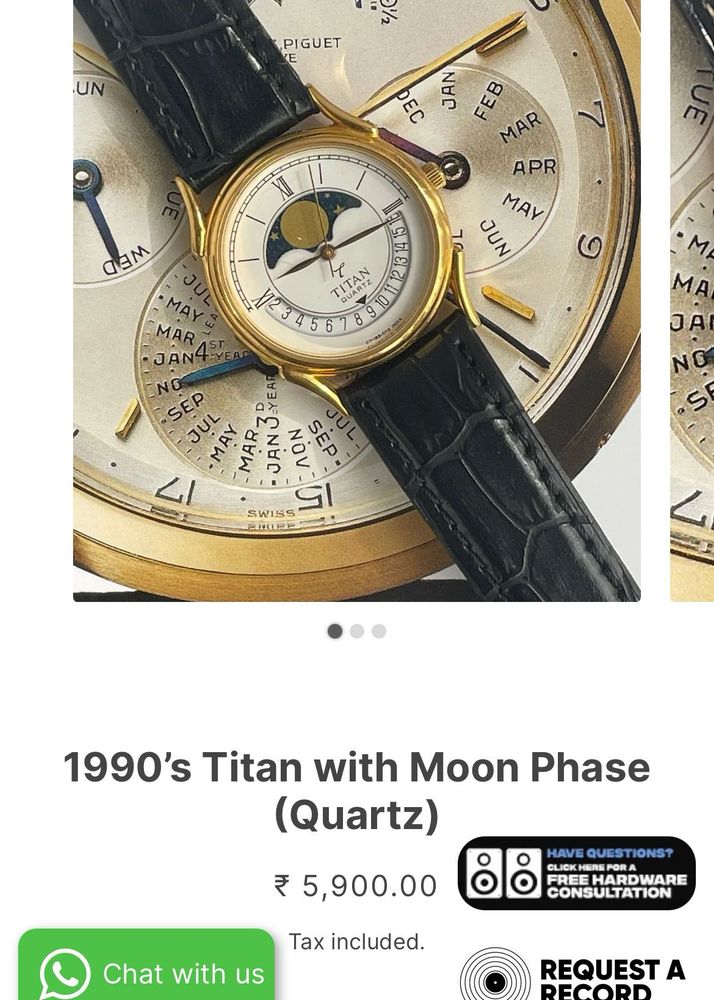 Titan Moon Phase 1990’s Vintage Watch