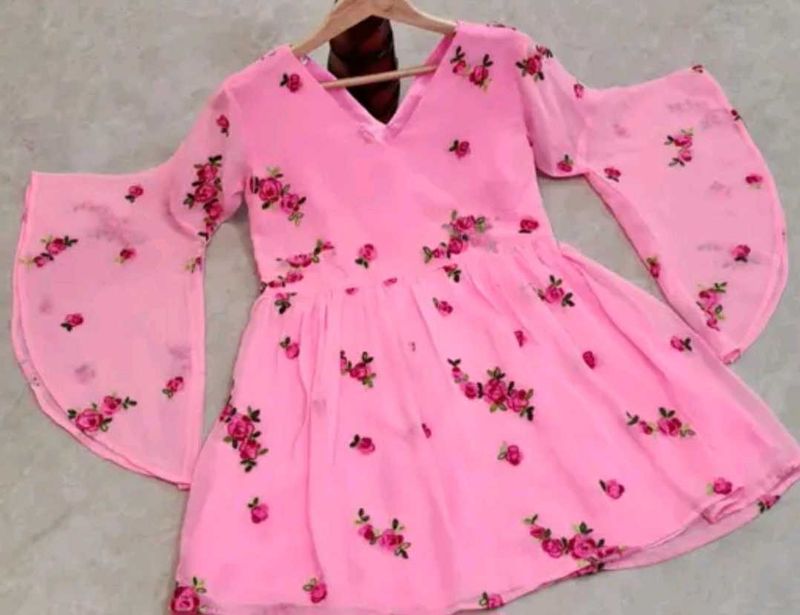 Pink Floral Top