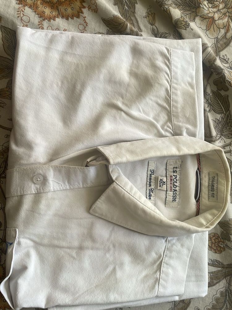 U.S. Polo Assn. White Button-Down Shirt - XL