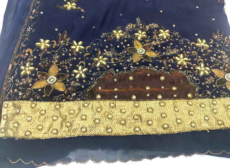 Saree,Blouse kardana beads Stylish designer