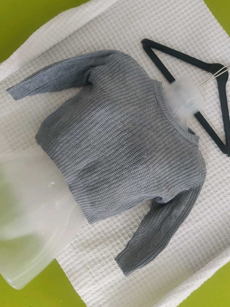 SHEIN Gray Knit Sweater