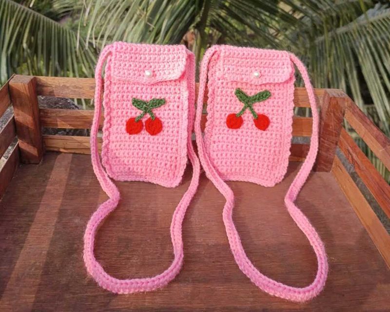 Crochet Bag For Mobile 🧶
