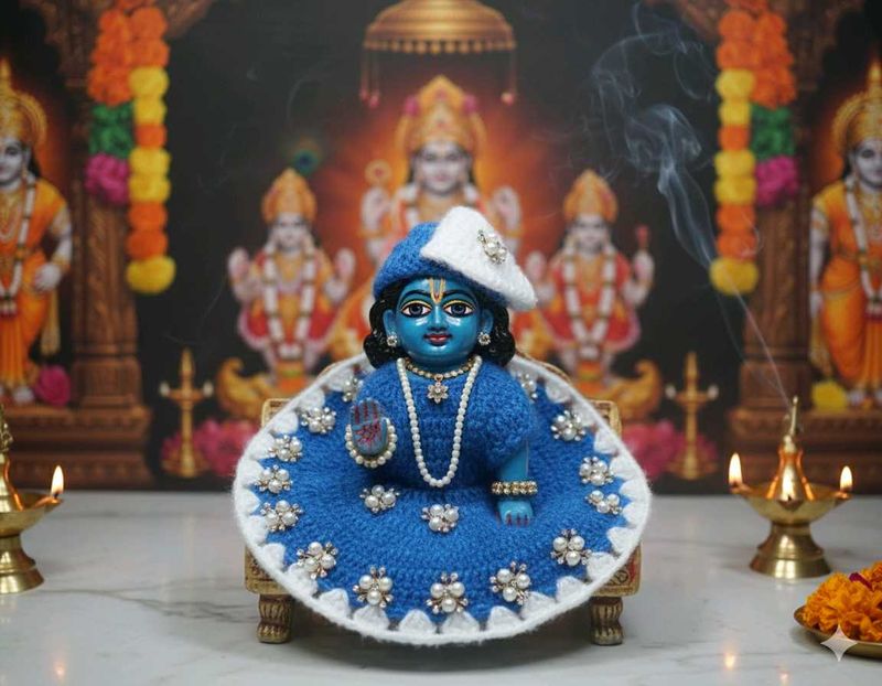 a beautiful laddu gopaal Dress