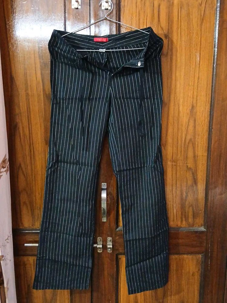 Thailand_Made Striped Black Pants