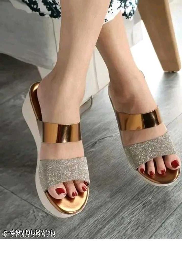 Stylish Gold &amp; Silver Slides