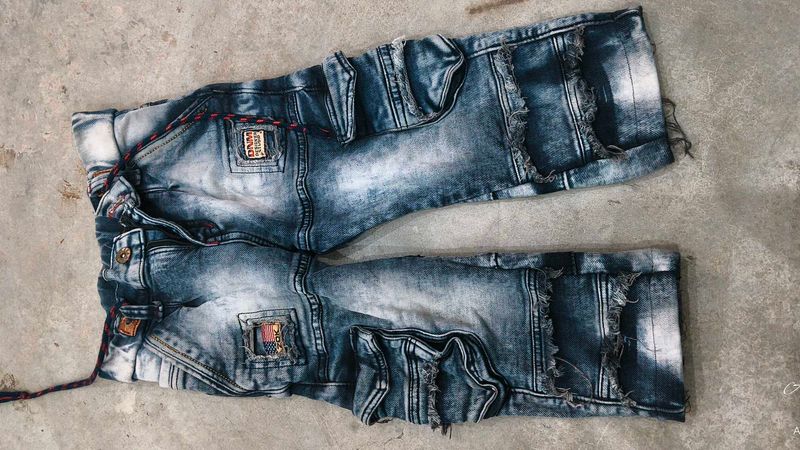 Distressed Denim Shorts