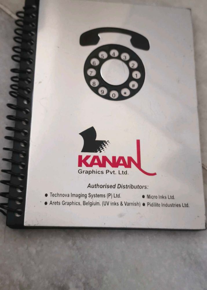 Vintage Kanan Graphics Telephone Dairy