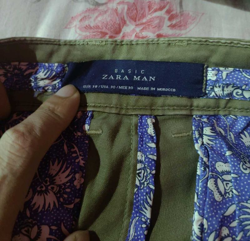 Authentic Basic Zara Olive Green Vintage Pants