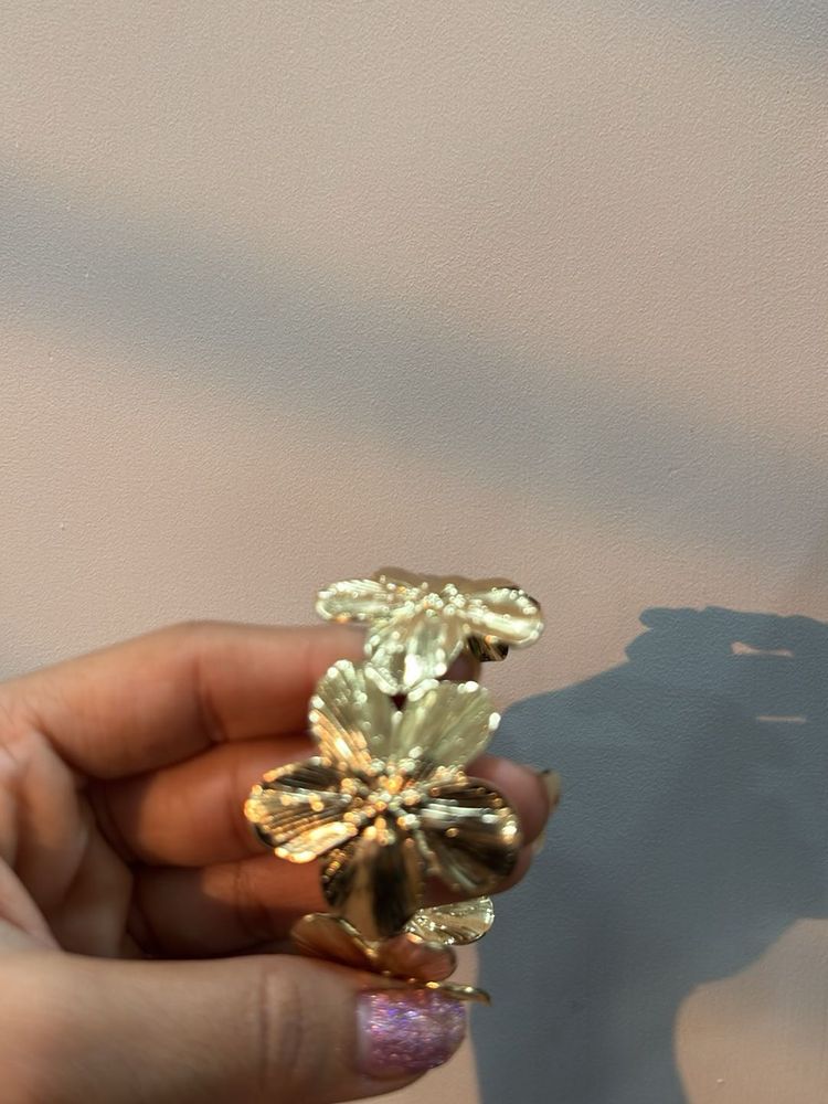 Flower Cuff high quality Bangle