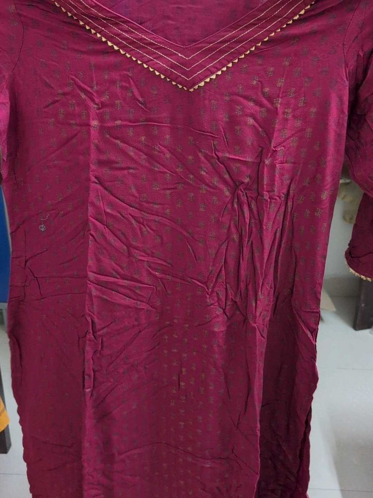 Elegant Maroon Kurta