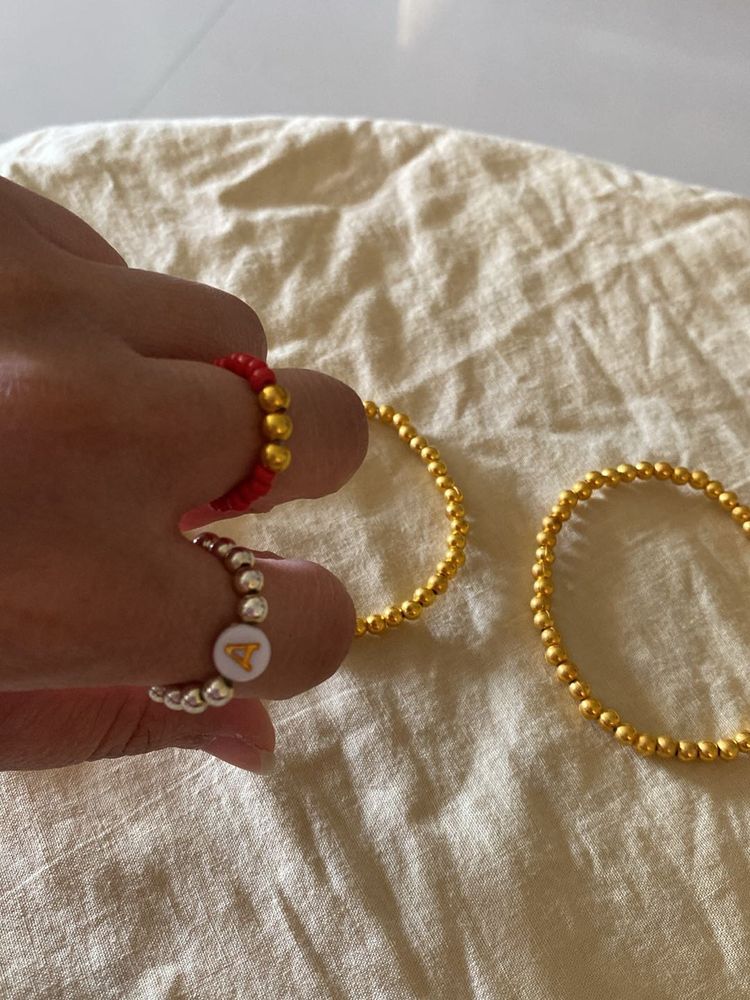 Combo Of 3 Bracelets And 2 Rings