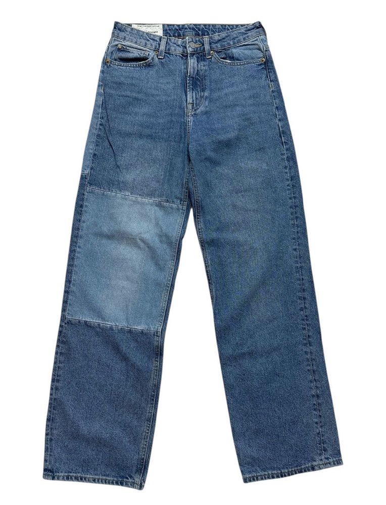 Patchwork Wide Leg Jeans