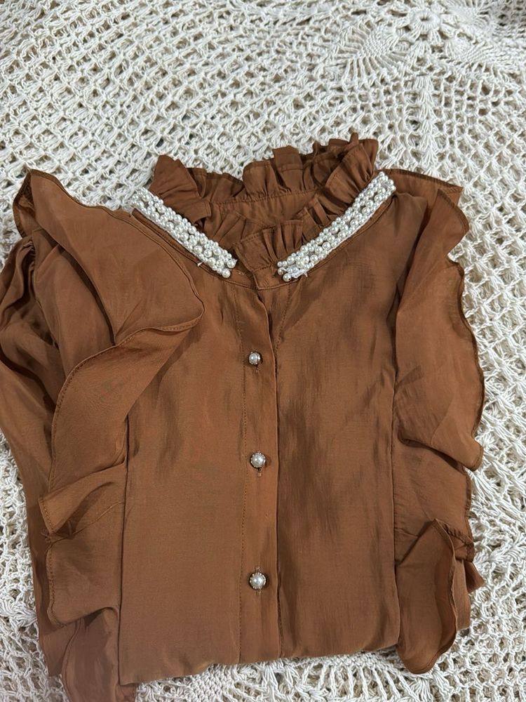 Elegant Brown Top