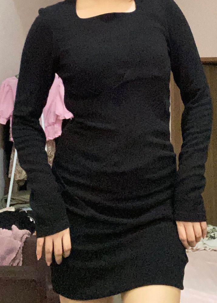 Black Bodycon Mini Dress