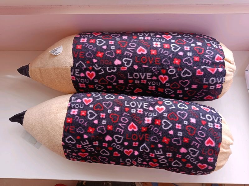 2 Set Of Pencil Pillow