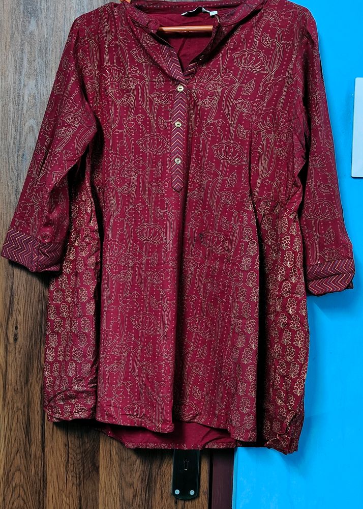 MAX Daily wear Short Red Kurta