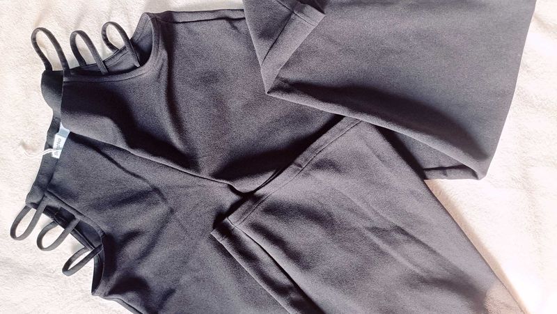 Black Tank &amp; Pants Set