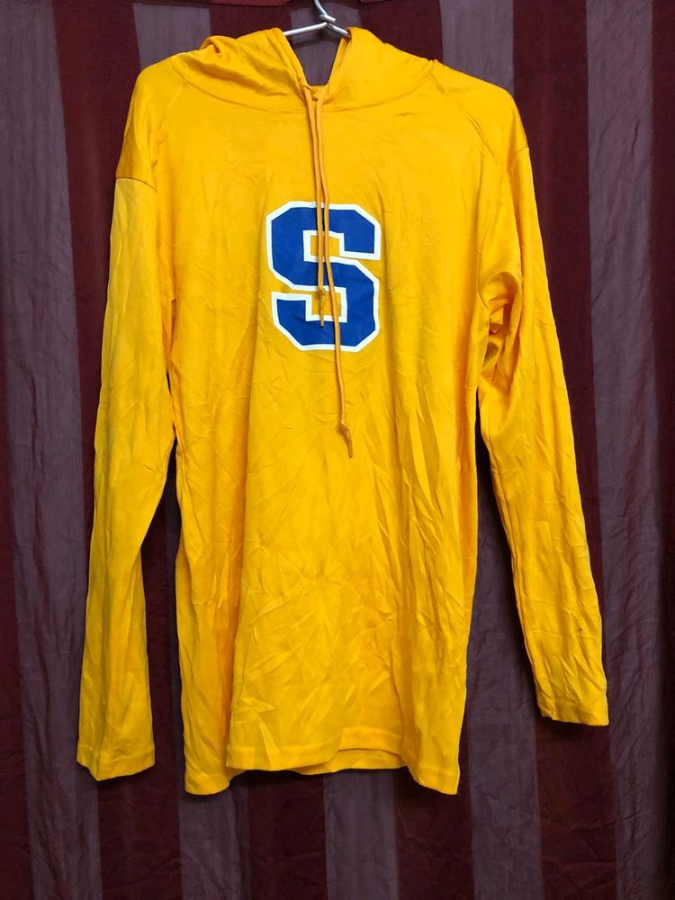 Badger Yellow Long Sleeve Hoodie