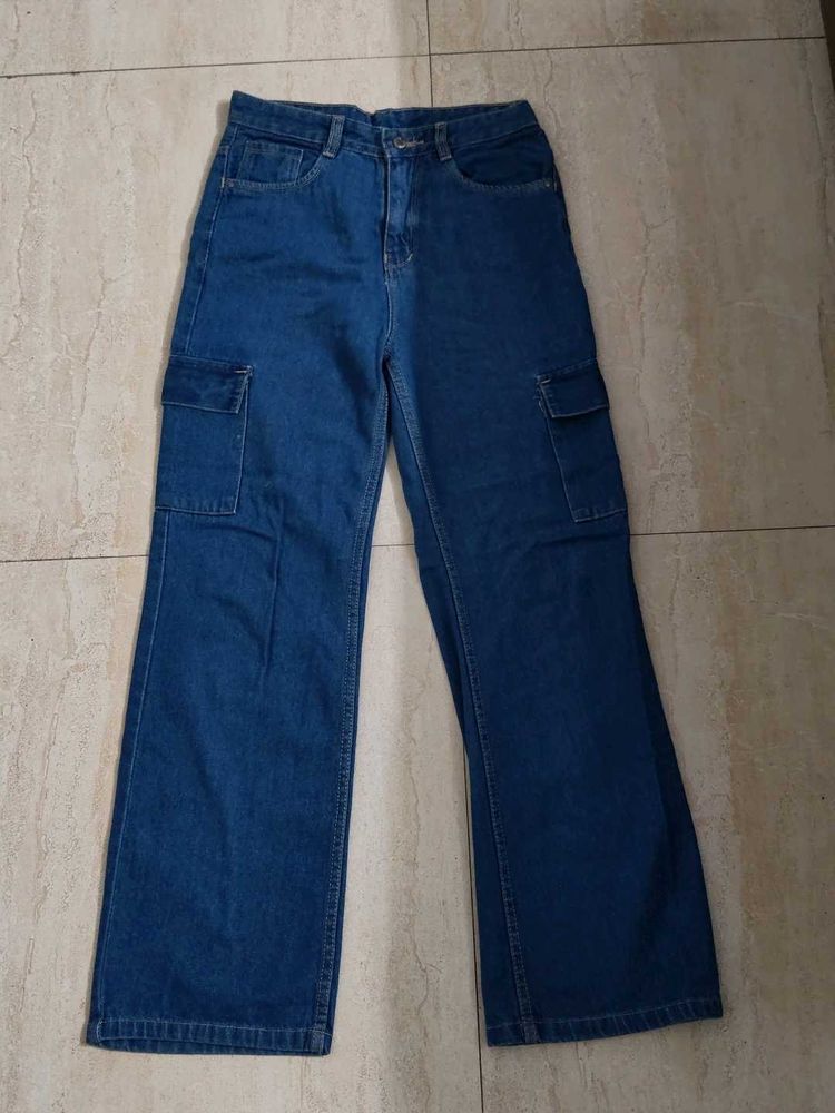 dark blue Cargo Jeans