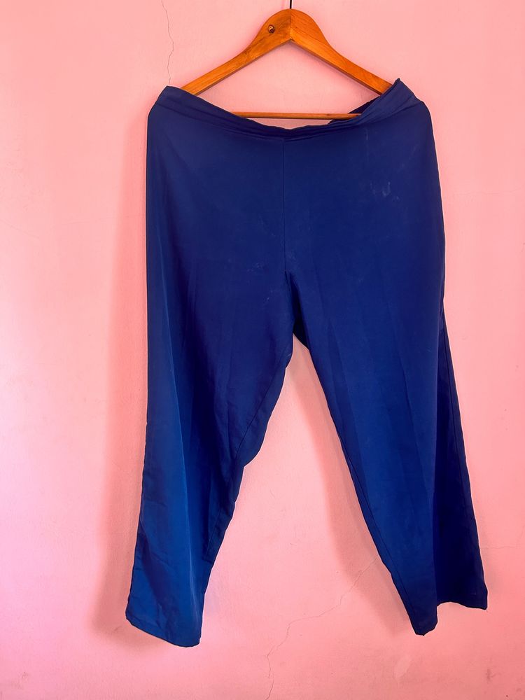 Blue Plazo Pant XL