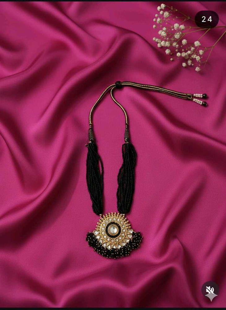 Black Kundan Necklace