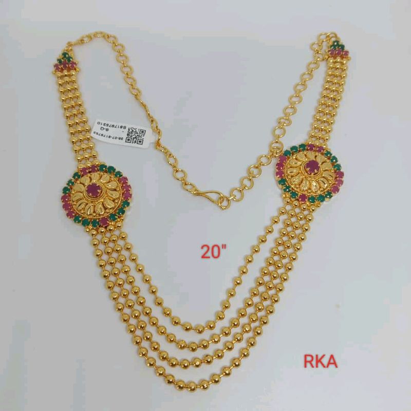 *Offer Price**Premium quality one gram gold 20 inch Rani Hara**Price 1200 free ship**Dispatch same or next day*