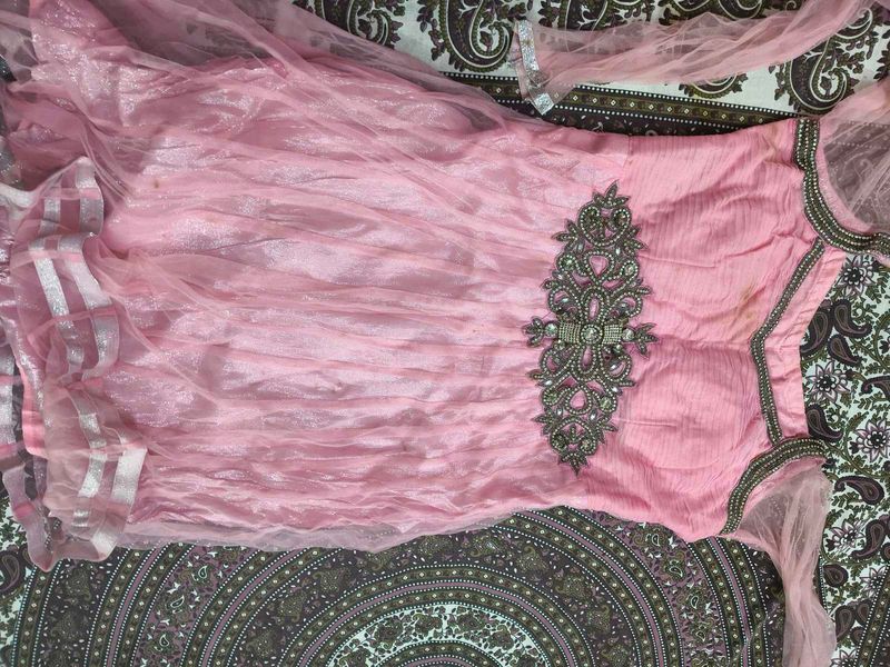 Pink Ethnic Party Kurti in 36 bust for women